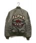 ALPHA (アルファ) MA-1TIGHT Back Embroidery　MA－１タイトバックエンブロイダリー グリーン サイズ:Ⅿ：6000円