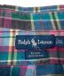 中古・古着 RALPH LAUREN (ラルフローレン) 半袖チェックシャツ グリーン×パープル サイズ:XXL：3980円