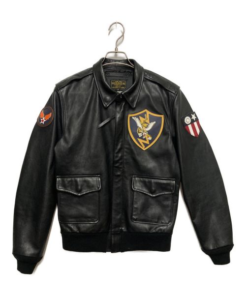 AVIREX（アヴィレックス）AVIREX (アヴィレックス) A-2 FLYING TIGERS　6191107 ブラック サイズ:SIZE38の古着・服飾アイテム