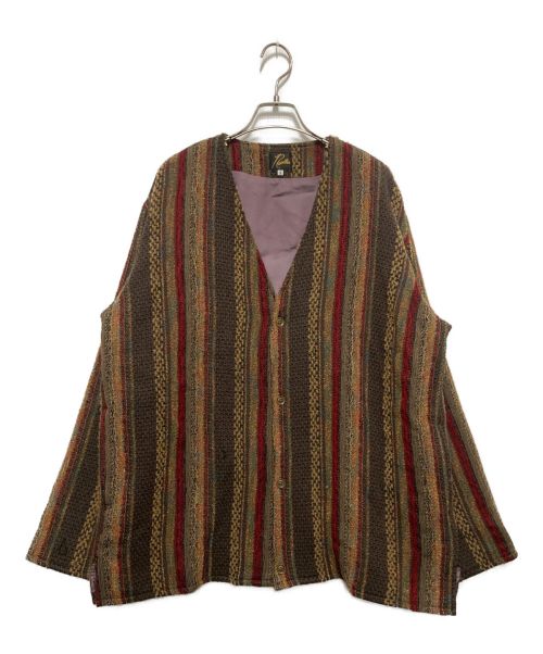 Needles（ニードルズ）Needles (ニードルズ) Cardigan Jacket - W/AC/N Multi　LQ136 ブラウン サイズ:Sの古着・服飾アイテム