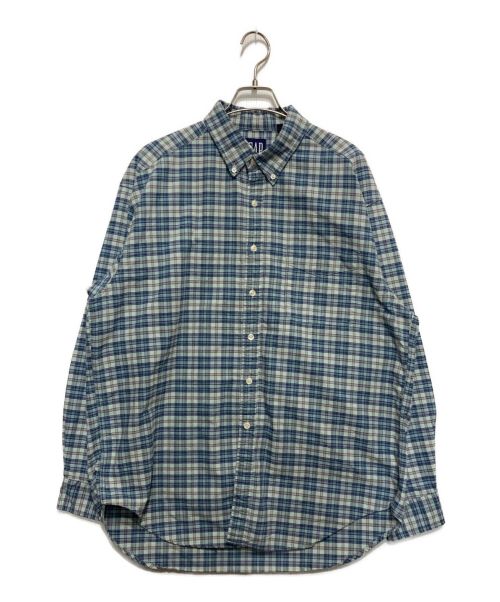 OLD GAP（オールドギャップ）OLD GAP (オールドギャップ) ボタンダウンシャツ ブルー サイズ:XLの古着・服飾アイテム