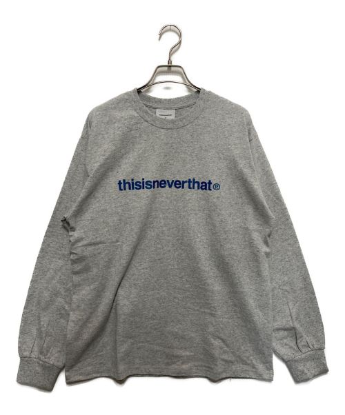 thisisneverthat（ディスイズネバーザット）thisisneverthat (ディスイズネバーザット) T-Logo L/S Tee グレー サイズ:Ⅿの古着・服飾アイテム