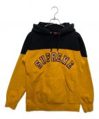 SUPREMEシュプリーム）の古着「2-Tone Arc Logo Pullover」｜ブラック×イエロー