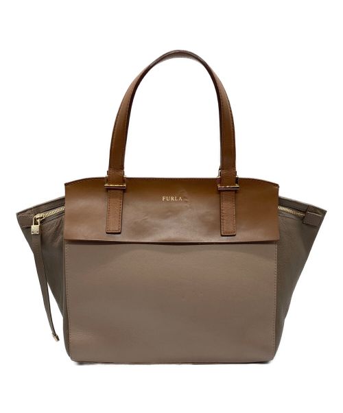 FURLA（フルラ）FURLA (フルラ) ハンドバッグ　F6590 ベージュの古着・服飾アイテム