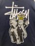 中古・古着 stussy (ステューシー) エレファントプリントロンT ネイビー サイズ:L：6000円