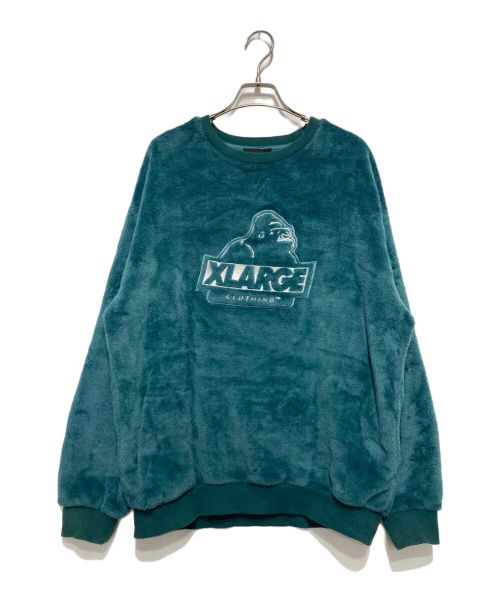 X-LARGE（エクストララージ）X-LARGE (エクストララージ) SLANTED OG BOA CREWNECK グリーン サイズ:Ⅿの古着・服飾アイテム