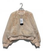 NIKEナイキ）の古着「NSW Reversible Fur Bomber Jacket」｜ピンク