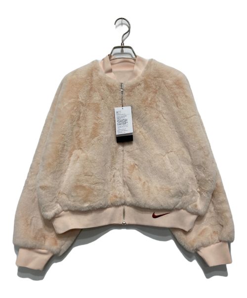 NIKE（ナイキ）NIKE (ナイキ) NSW Reversible Fur Bomber Jacket ピンク サイズ:Sの古着・服飾アイテム