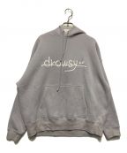 drowsyドロージー）の古着「FRONT SIMPLE LOGO HOODIE」｜ラベンダー