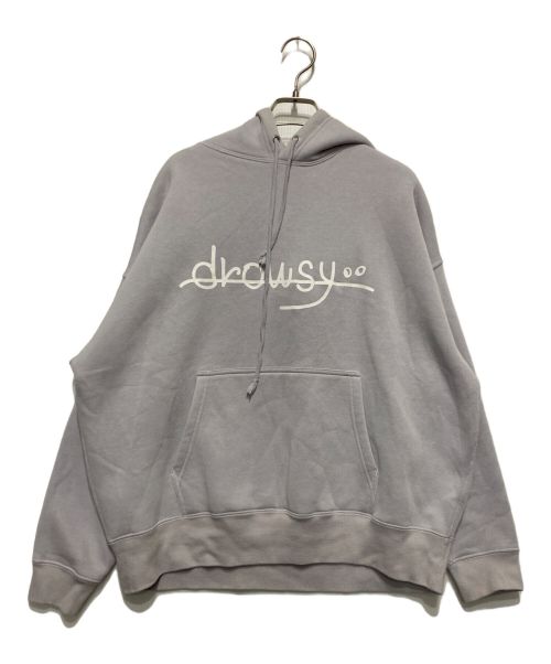 drowsy（ドロージー）drowsy (ドロージー) FRONT SIMPLE LOGO HOODIE ラベンダー サイズ:Ⅿの古着・服飾アイテム