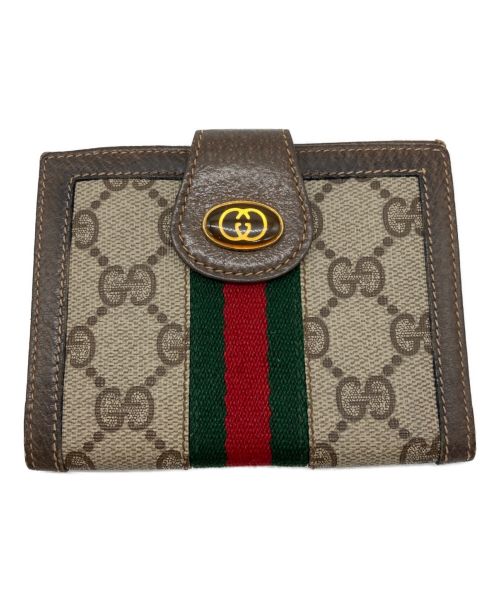 GUCCI（グッチ）GUCCI (グッチ) 3つ折り財布 ブラウンの古着・服飾アイテム