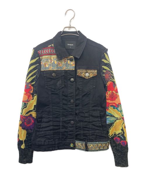 Desigual（デシグアル）Desigual (デシグアル) デニムジャケット ブラック サイズ:SIZE40の古着・服飾アイテム