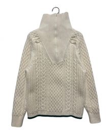 TAN（タン）の古着「SPONDISH CABLE HALF ZIP NECK PULLOVER」｜ベージュ