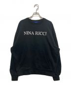 NINA RICCIニナリッチ）の古着「(W)LOGO SWEATSHIRT」｜ブラック