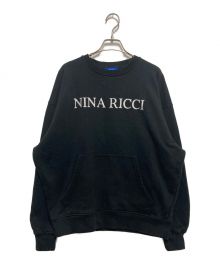 NINA RICCI（ニナリッチ）の古着「(W)LOGO SWEATSHIRT」｜ブラック