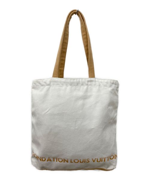 LOUIS VUITTON（ルイ ヴィトン）LOUIS VUITTON (ルイ ヴィトン) キャンバストートバッグ ベージュ×アイボリーの古着・服飾アイテム