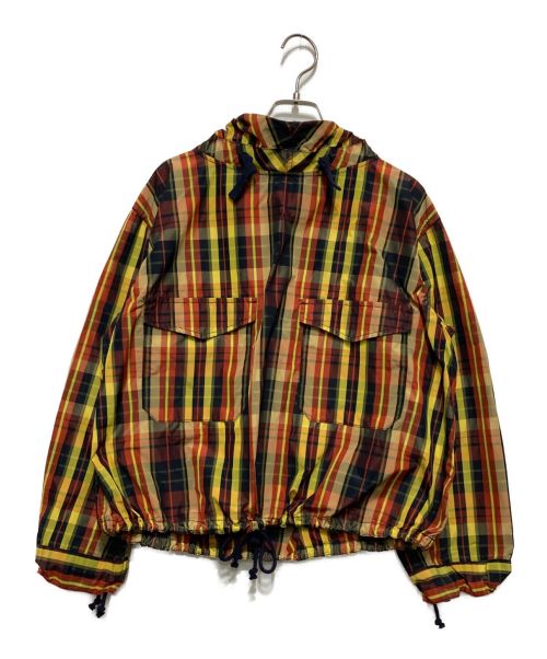 BEAMS BOY（ビームスボーイ）BEAMS BOY (ビームスボーイ) チェックメモリーサルベージパーカ ネイビー サイズ:SIZE1の古着・服飾アイテム