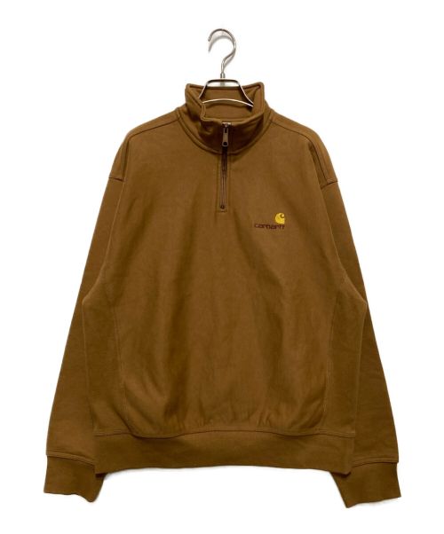 Carhartt WIP（カーハート ワークインプログレス）CARHARTT WIP (カーハート) ハーフジップスウェット　I027014 ベージュ サイズ:Ⅿの古着・服飾アイテム