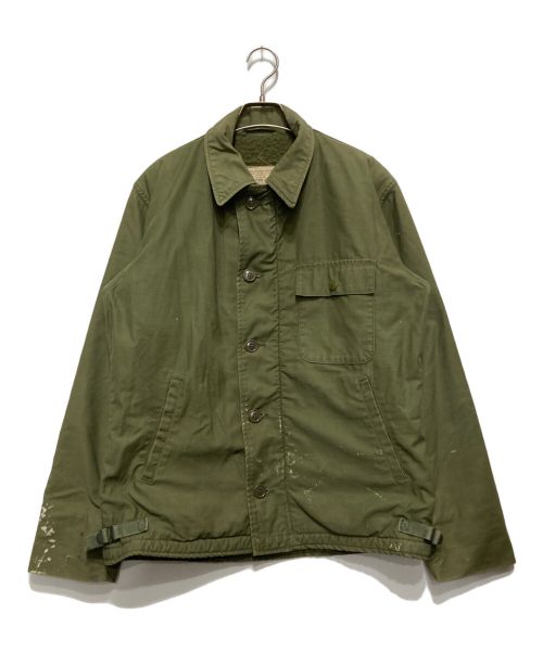 U'S NAVY（ユーエスネイビー）U'S NAVY (ユーエスネイビー) Ａ-2デッキジャケット グリーン サイズ:Ⅿの古着・服飾アイテム