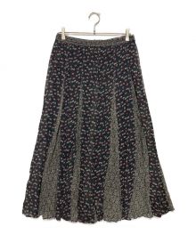 ne quittez pas（ヌキテパ）の古着「RAYON GGT FLOWER MIX SKIRT 010392870」｜ブラック