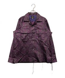 Needles（ニードルズ）の古着「C.O.B Classic Shirt Poly Lame Da」｜パープル