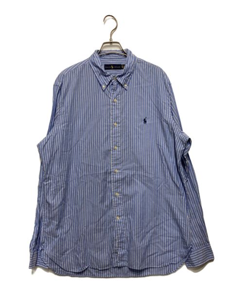 POLO RALPH LAUREN（ポロ・ラルフローレン）POLO RALPH LAUREN (ポロ・ラルフローレン) ストライプシャツ スカイブルー サイズ:SIZE42の古着・服飾アイテム