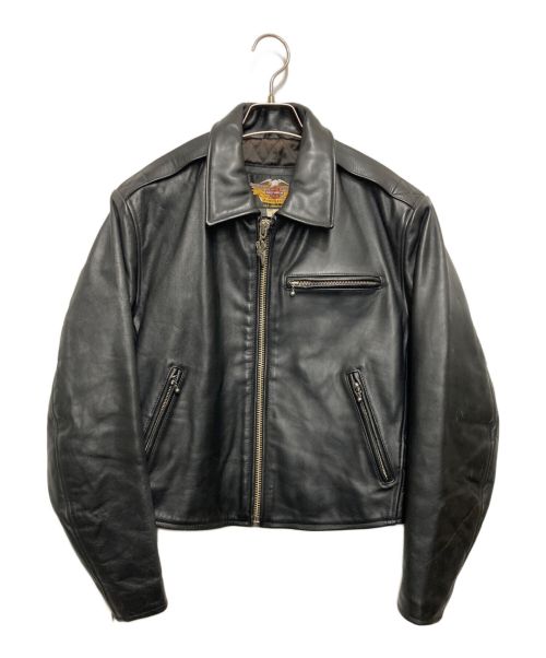 HARLEY-DAVIDSON（ハーレーダビッドソン）HARLEY-DAVIDSON (ハーレーダビッドソン) レザージャケット ブラック サイズ:Sの古着・服飾アイテム