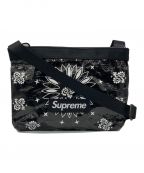 SUPREMEシュプリーム）の古着「Bandana Trap Side Bag」｜ブラック