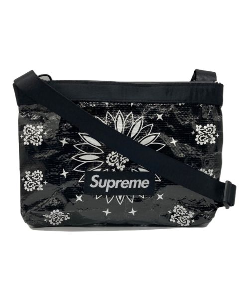 SUPREME（シュプリーム）Supreme (シュプリーム) Bandana Trap Side Bag ブラックの古着・服飾アイテム