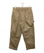 BROCHUREブローシュアー）の古着「1P BIG CHINO PANTS A.H」｜ベージュ