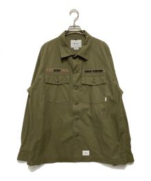 WTAPS（ダブルタップス）の古着「BUDS/LS COTTON.TWILL」｜オリーブ