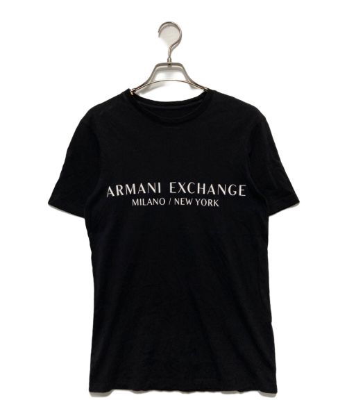 ARMANI EXCHANGE（アルマーニ エクスチェンジ）ARMANI EXCHANGE (アルマーニ エクスチェンジ) ロゴＴシャツ ブラック サイズ:XSの古着・服飾アイテム