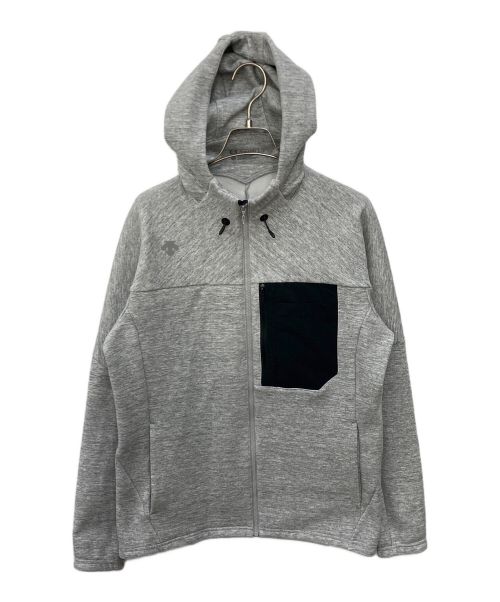 DESCENTE（デサント）DESCENTE (デサント) LINER BRUSHED HOODIE グレー サイズ:Lの古着・服飾アイテム