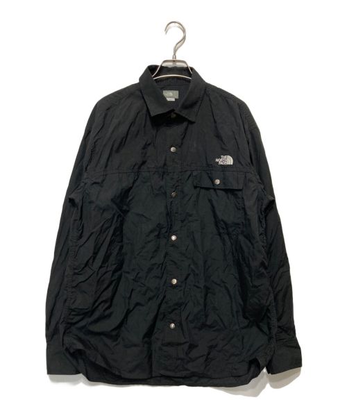 THE NORTH FACE（ザ ノース フェイス）THE NORTH FACE (ザ ノース フェイス) ロングスリーブヌプシシャツ ブラック サイズ:Lの古着・服飾アイテム