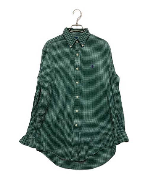 RALPH LAUREN（ラルフローレン）RALPH LAUREN (ラルフローレン) YARMOUTHチェックシャツ グリーン サイズ:15号の古着・服飾アイテム