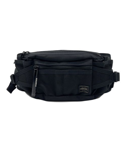 PORTER（ポーター）PORTER (ポーター) HEAT WAIST BAG ブラックの古着・服飾アイテム