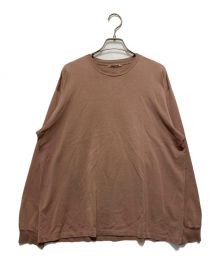 AURALEE（オーラリー）の古着「LUSTER PLAITING L/S TEE」｜ブラウン