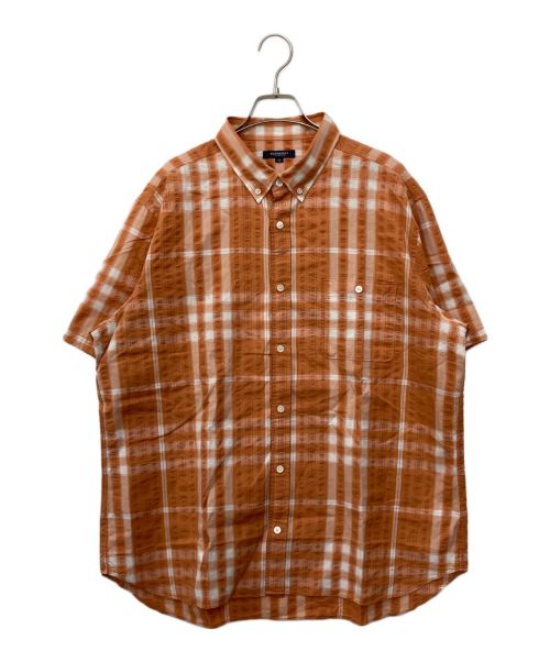 BURBERRY LONDON（バーバリーロンドン）BURBERRY LONDON (バーバリー ロンドン) チェックシャツ ブラウン サイズ:3Lの古着・服飾アイテム