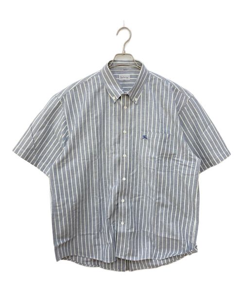 Burberry's（バーバリーズ）Burberry's (バーバリーズ) ストライプシャツ グレー サイズ:3Lの古着・服飾アイテム