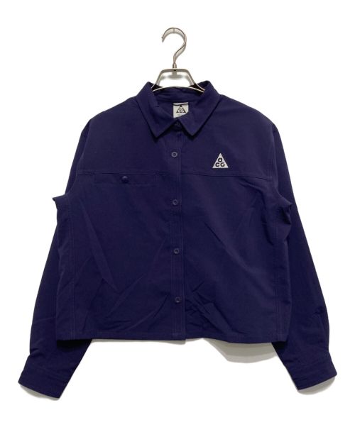 NIKE ACG（ナイキエージーシー）NIKE ACG (ナイキエージーシー) DF DEV TRAIL UV L/S TOP パープル サイズ:Ⅿの古着・服飾アイテム