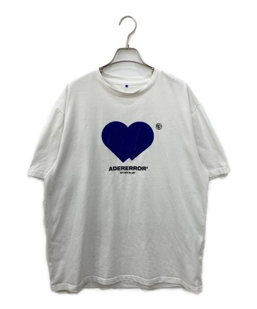 ADER error（アーダーエラー）ADER error (アーダーエラー) TWIN HEART LOGO T-SHIRT　ツインハートロゴTシャツ ホワイト サイズ:A2の古着・服飾アイテム