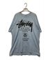 stussy（ステューシー）の古着「プリントTシャツ」｜スカイブルー