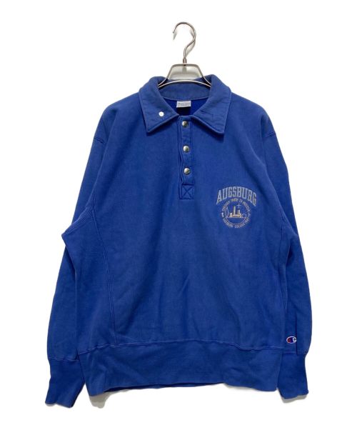 Champion REVERSE WEAVE（チャンピオン リバース ウィーブ）Champion REVERSE WEAVE (チャンピオンリバースウィーブ) 90’s ハーフスナップスウェット ネイビー サイズ:Lの古着・服飾アイテム