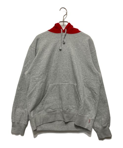 SUPREME（シュプリーム）Supreme (シュプリーム) Contrast Hooded Sweatshirt グレー サイズ:Sの古着・服飾アイテム