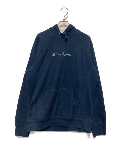 SUPREME（シュプリーム）Supreme (シュプリーム) Le Luxe Hooded Sweatshirt ネイビー サイズ:Ⅿの古着・服飾アイテム