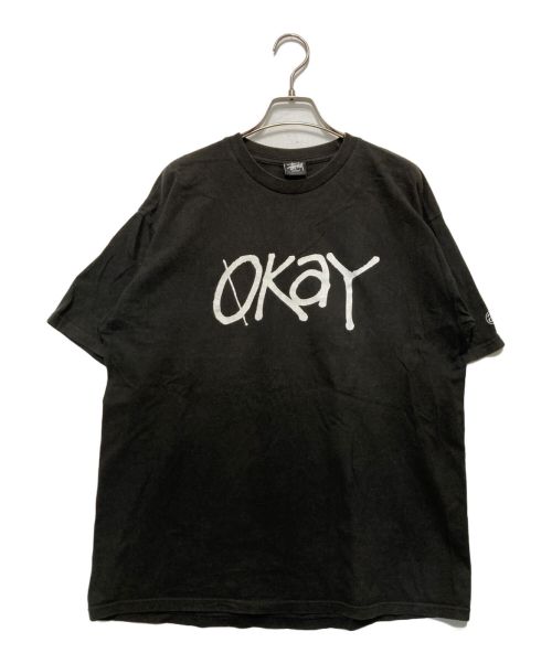 stussy（ステューシー）stussy (ステューシー) プリントTシャツ ネイビー サイズ:Lの古着・服飾アイテム