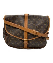 LOUIS VUITTON（ルイ ヴィトン）の古着「 モノグラム ソミュール35 ショルダーバッグ」｜ブラウン