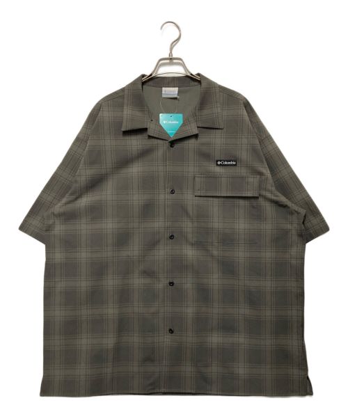 Columbia（コロンビア）Columbia (コロンビア) オウルリッジショートスリーブシャツ ブラウン サイズ:XLの古着・服飾アイテム