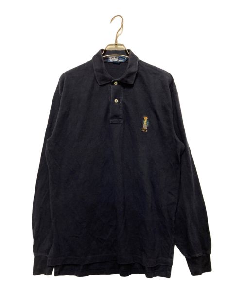 POLO RALPH LAUREN（ポロ・ラルフローレン）POLO RALPH LAUREN (ポロ・ラルフローレン) ポロベアポロシャツ ネイビー サイズ:Mの古着・服飾アイテム