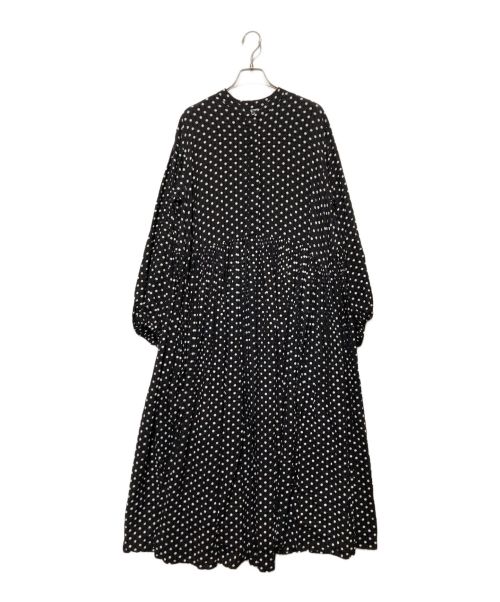 BEARDSLEY（ビアズリー）BEARDSLEY (ビアズリー) ドットギャザーワンピース ブラック サイズ:SIZE1の古着・服飾アイテム